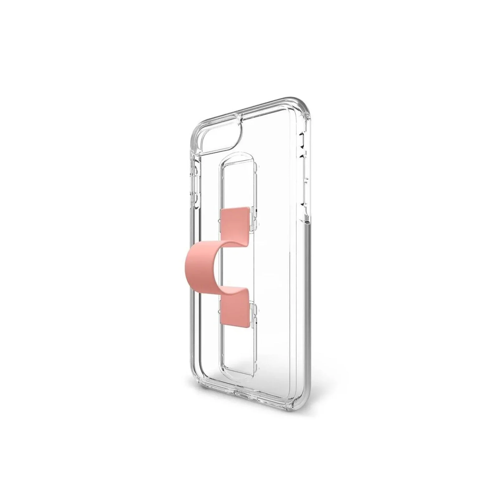 SlideVue iPhone 6  / 7 / 8 Clear / Pink Case - Brand New